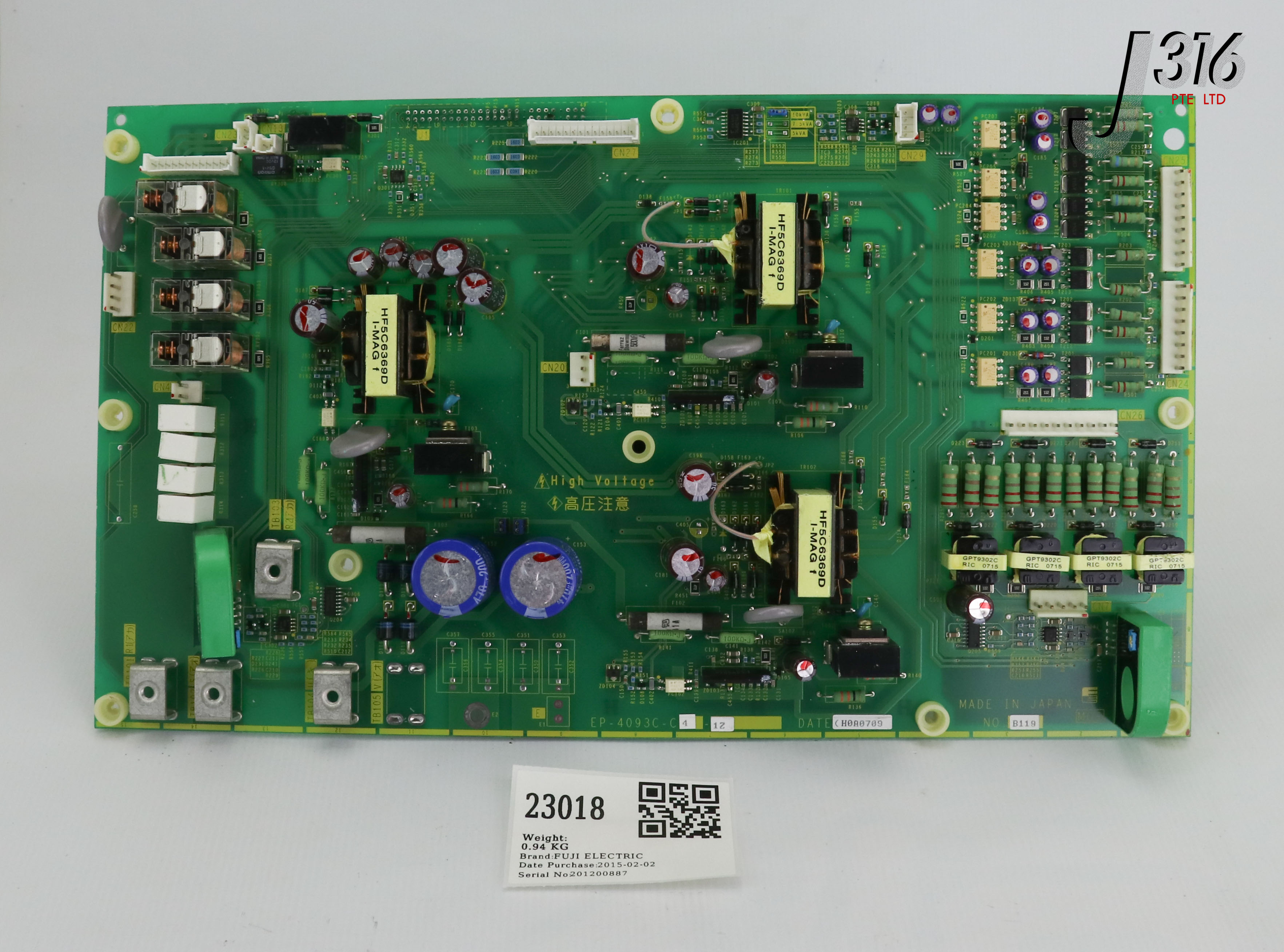 23018 FUJI ELECTRIC PCB ASSY EP-4093C-C4-1Z – J316Gallery